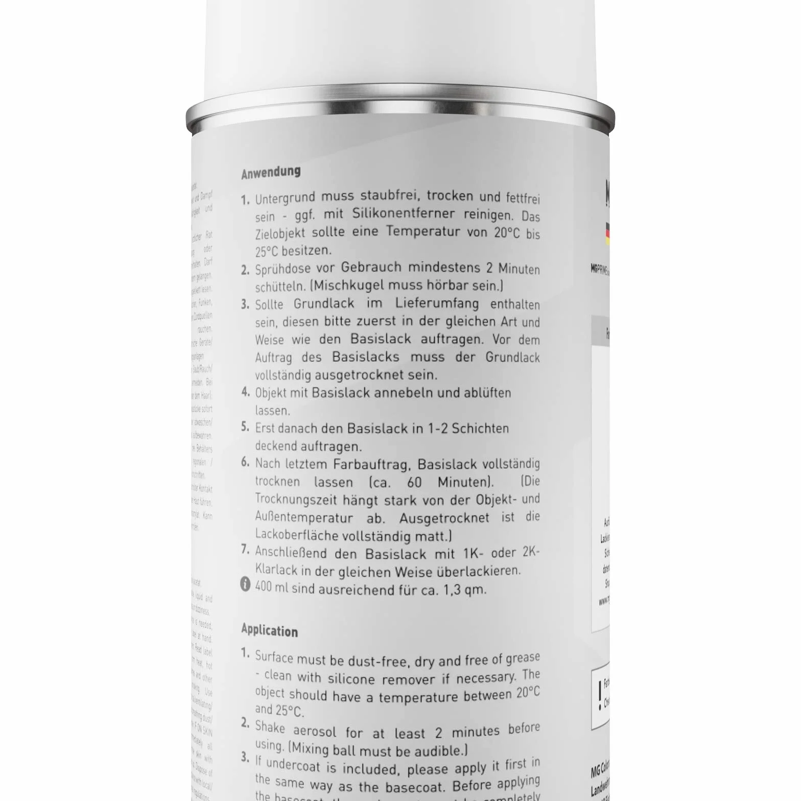 MG PRIME Pintura automotriz Bote de spray para Jeep 095 Granite Crystal Metallic Pintura base aerosol 400 ml