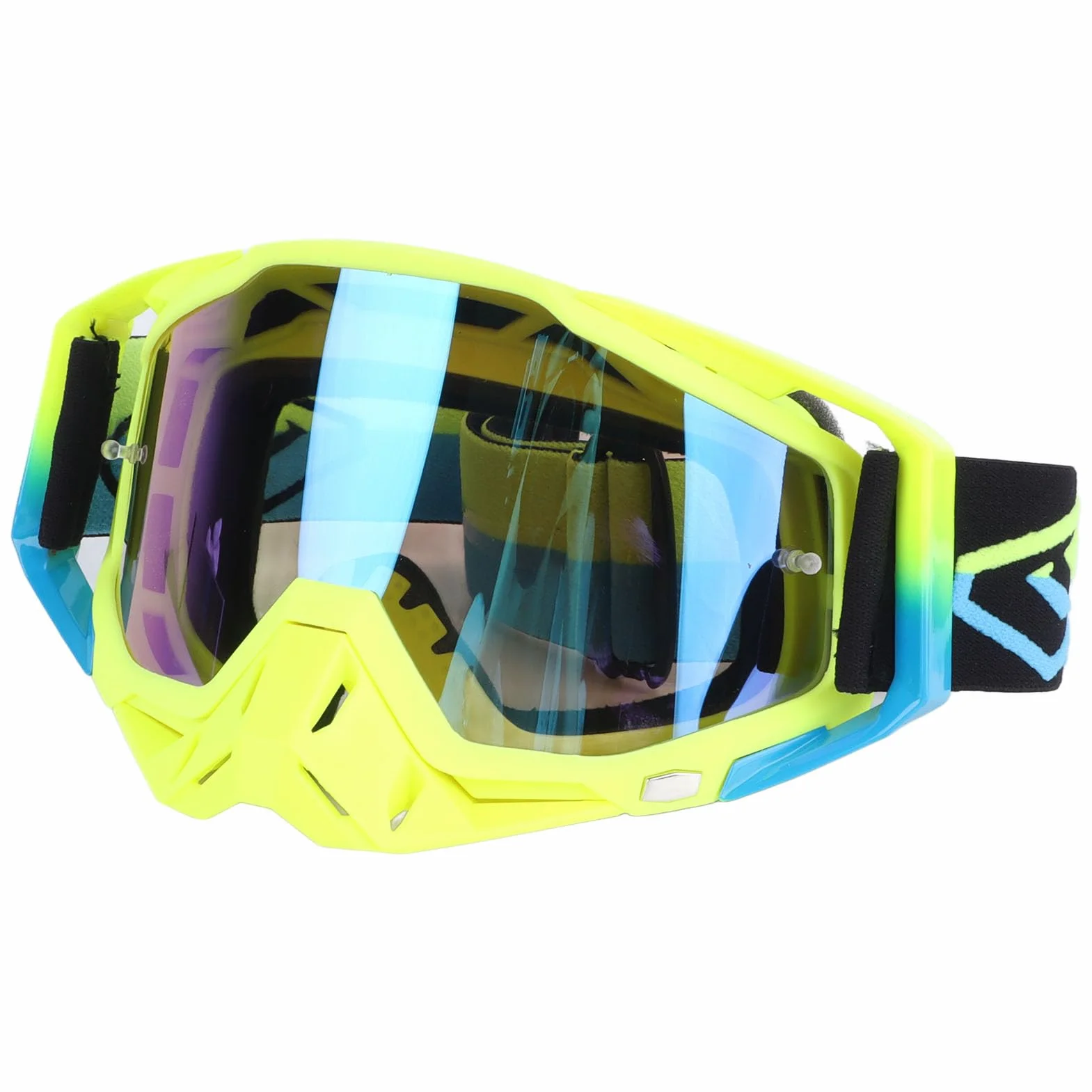 DAUZ Gafas de Motocross, Gafas de Motocicleta de TPU, Visión Clara para Viajes