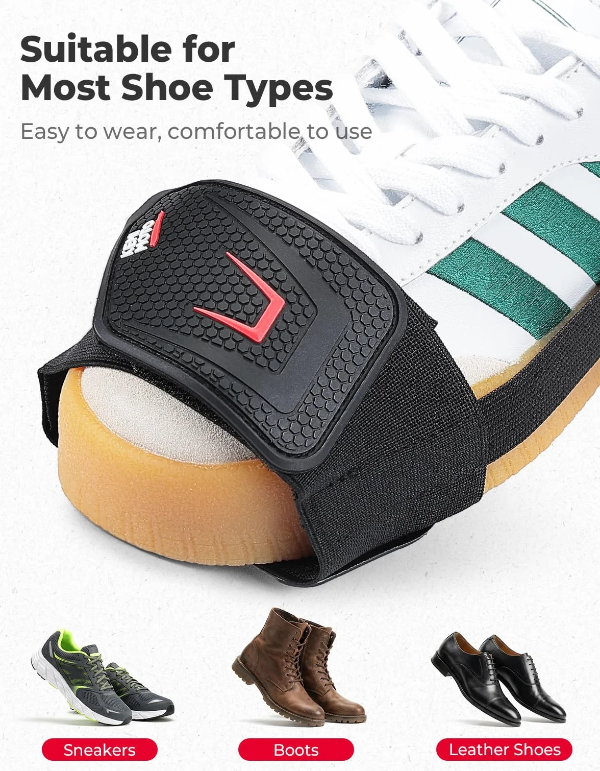 KEMIMOTO Protector de zapatos para motocicleta, almohadilla de protección para cambio de marchas