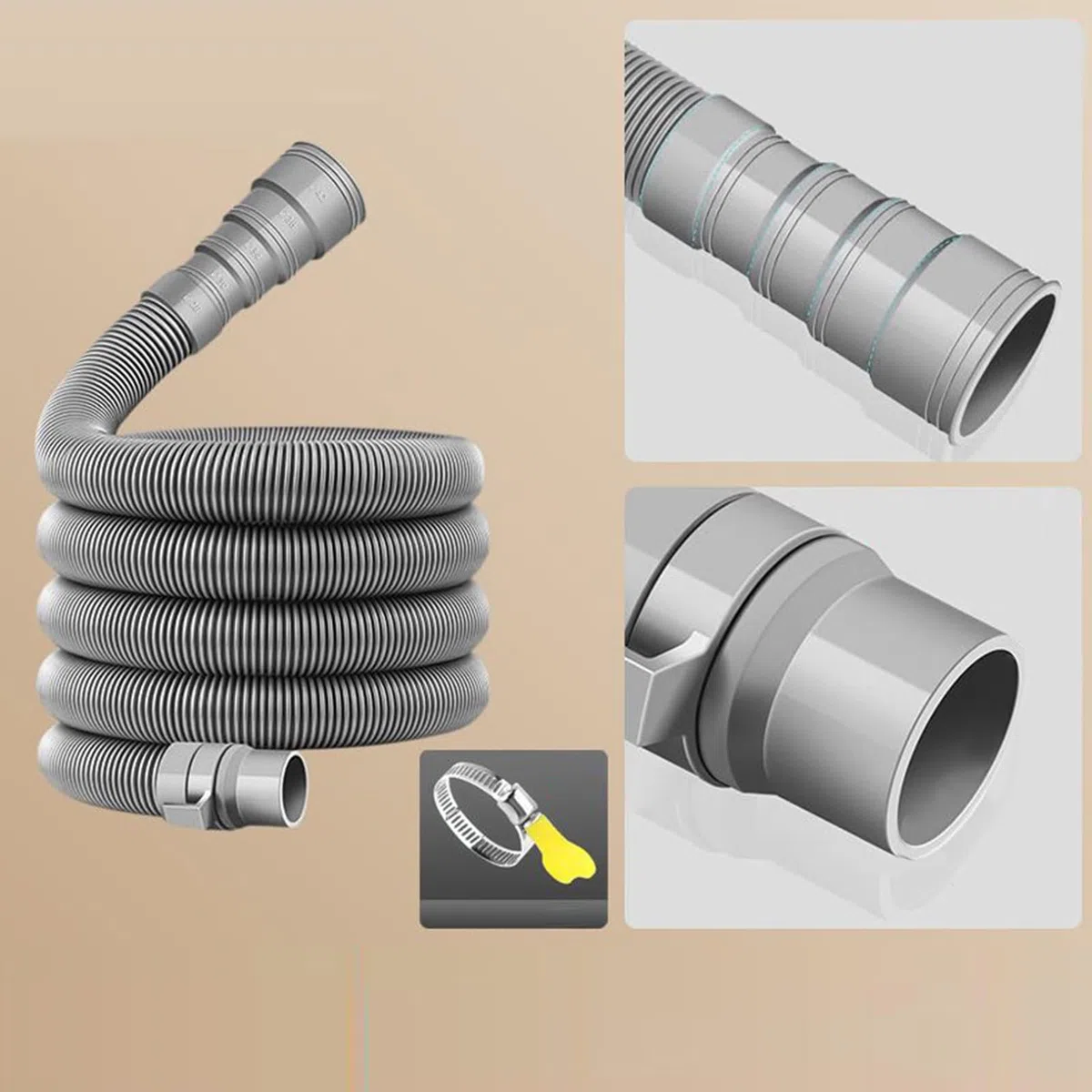 Manguera para Fosa Séptica - Conducto De Desagüe Para Caravanas | Tubo Plegable Ajustable para Vehículo de Camping, Acampada y Vacaciones al Aire Libre