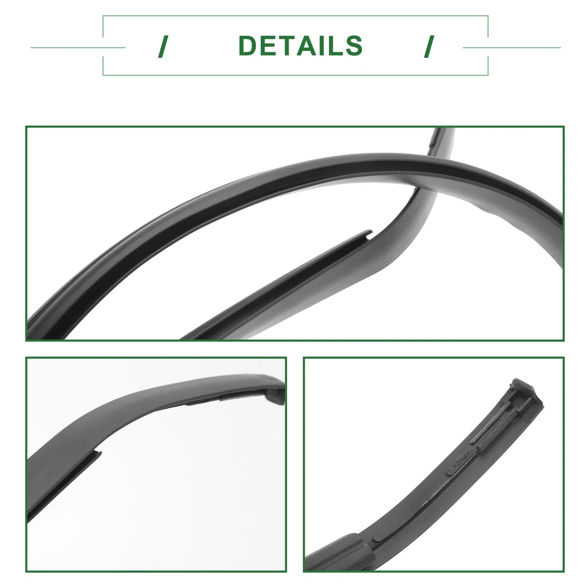 Motoforti Tira De Sellado De Techo Moldura De Sellado De Techo De Toldo Solar Para Toyota Yaris Sedán 2007-2012 Caucho Lado Izquierdo No.7555252140 Negro 1 Pc.