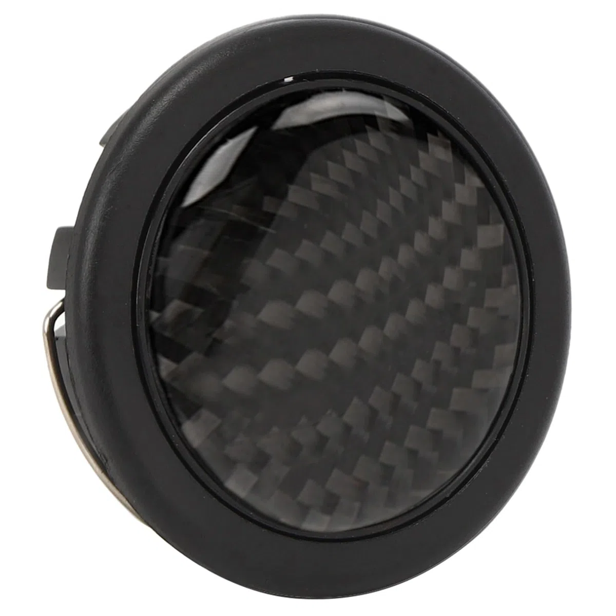 KIMISS Botón de bocina de fibra de carbono para volante Sparco, kit de 6 tornillos, accesorio de modificación para coches, diseño ligero y resistente