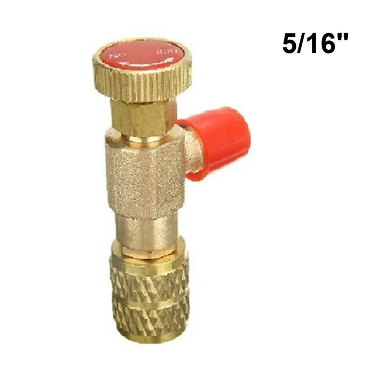 DAZZLEEX Adaptador de válvula de aire acondicionado R410A, manguera de carga R32 válvula de control macho de 1/4 pulgadas - hembra de 5/16 pulgadas