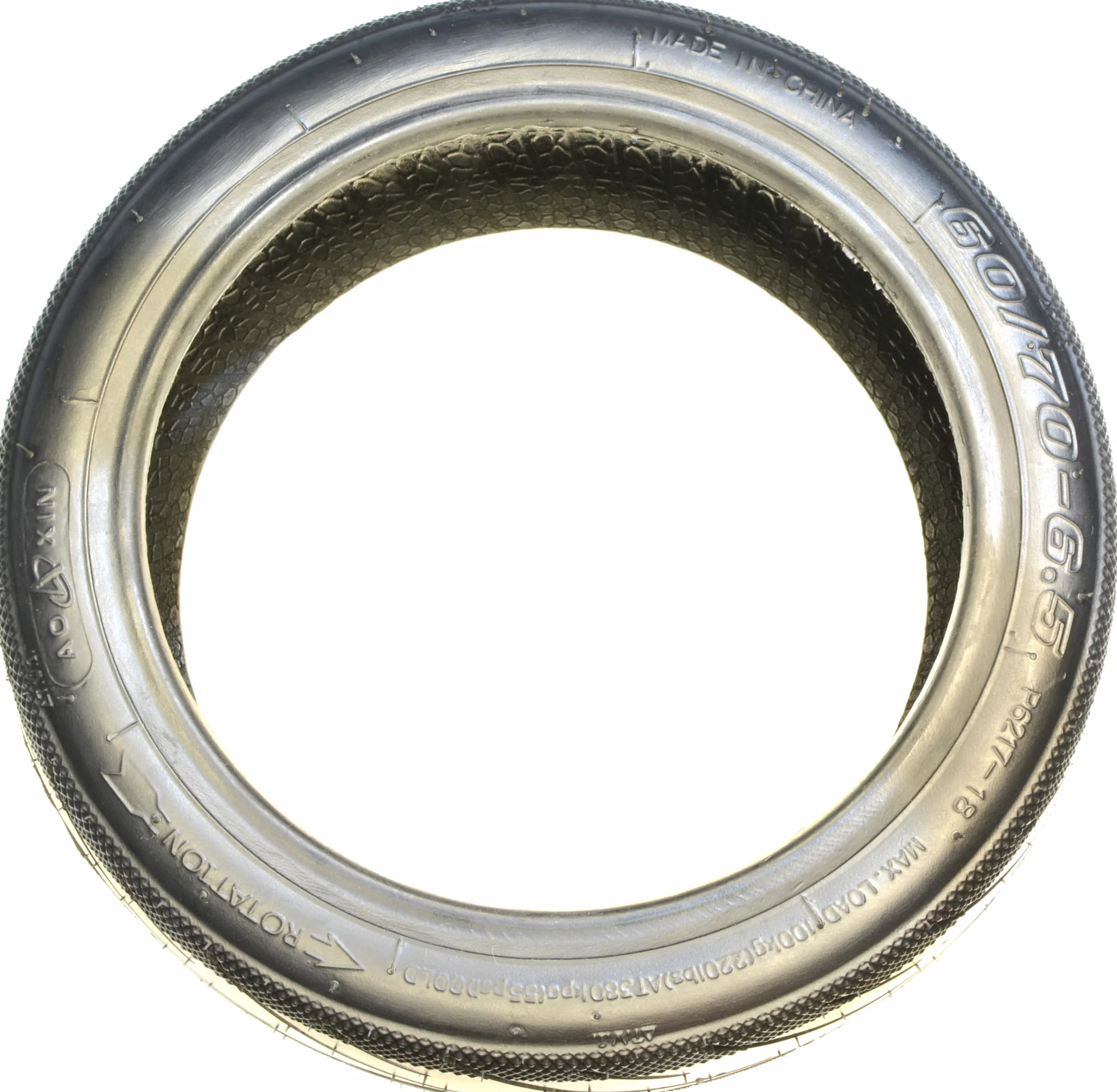 Neumático Tubeless 60/70-6,5 para Patinete Eléctrico, Compatible con Ninebot Max G30, Smartgyro K2, Llanta 6,5