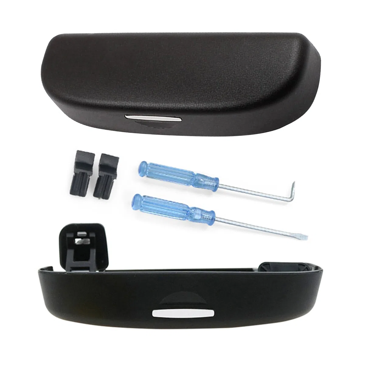GAFAT Compatible con Renault Arkana 2020-2025 2026 Estuches de gafas de Sol, Arkana RS Line E-Tech Hybrid Accesorios Organizador de Almacenamiento, Soporte gafas (Negro)