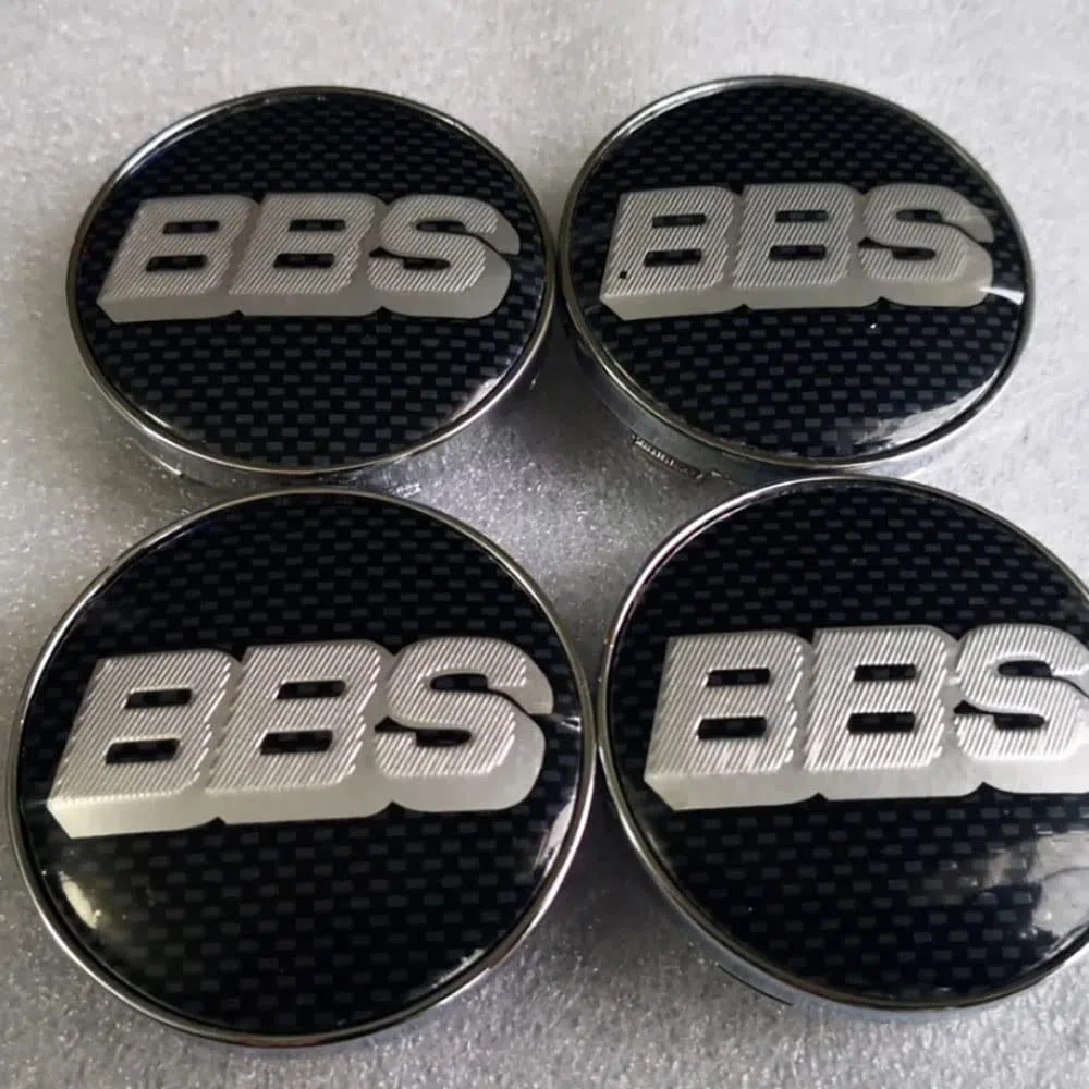 4 Piezas Coche ABS Tapas centrales para BBS 56MM Llantas Centro Tapas Decorativa Accesorios,E
