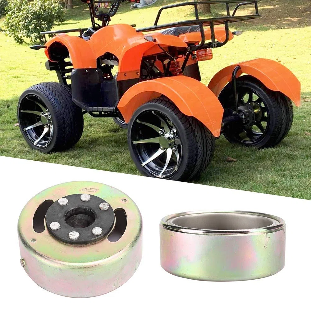 Buachois Volante De Estator Magnético, Conjunto De Volante, Accesorio Práctico para 125cc 140cc Pit Pro Quad Dirt Bike ATV Buggy.