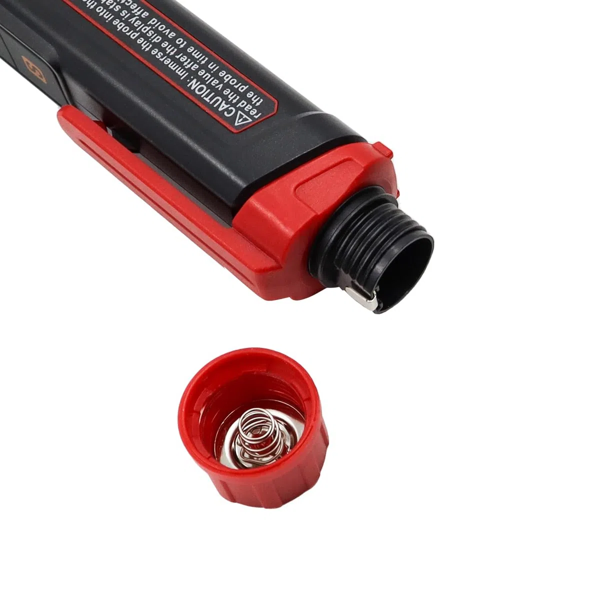 Probador de líquido de frenos, detector de humedad del aceite de frenos con función de retención de datos y sonda de cuello de cisne resistente a la corrosión de 8,5 pulgadas.