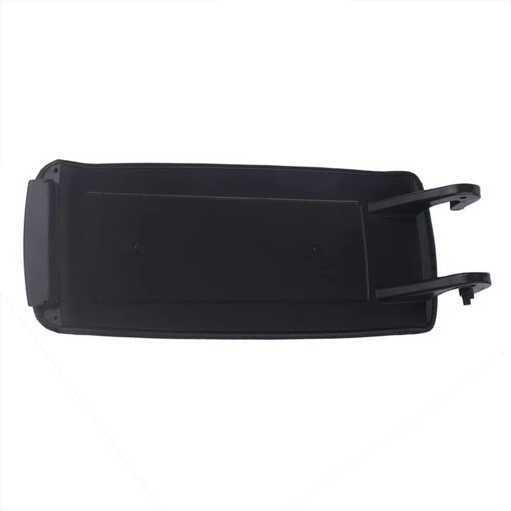 Riloer Cubierta de cuero para la tapa del reposabrazos de la consola central, compatible con Audi A6 C5 2001-2004, C6 2004-2006, A4 2000-2006 S4 2000-2006, 4B0864245AG Negro