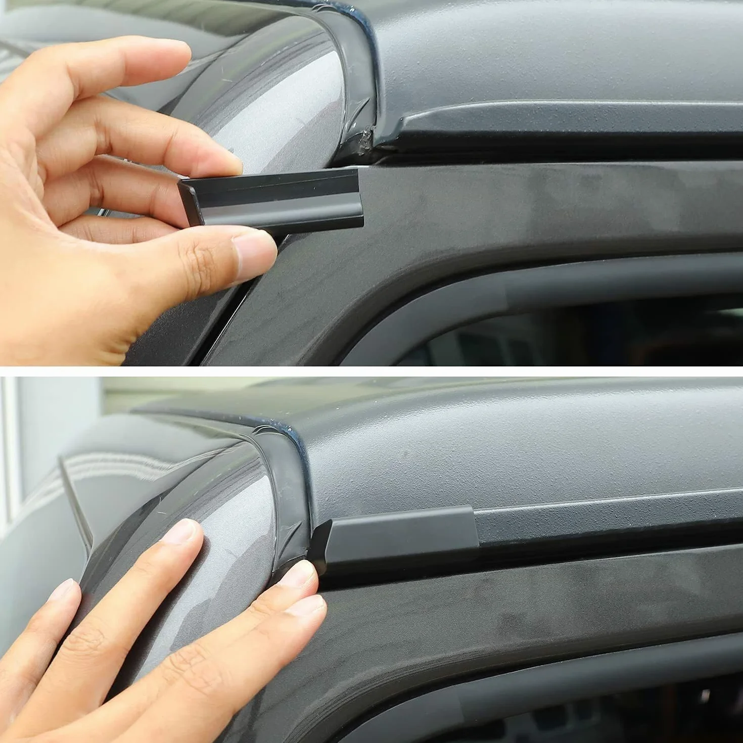 Deflector de Lluvia Rain Driverter Rain Gutter Hardtop ABS para Jeep Wrangler JL JLU y Gladiator JT 2018-2022, Accesorios de Exterior