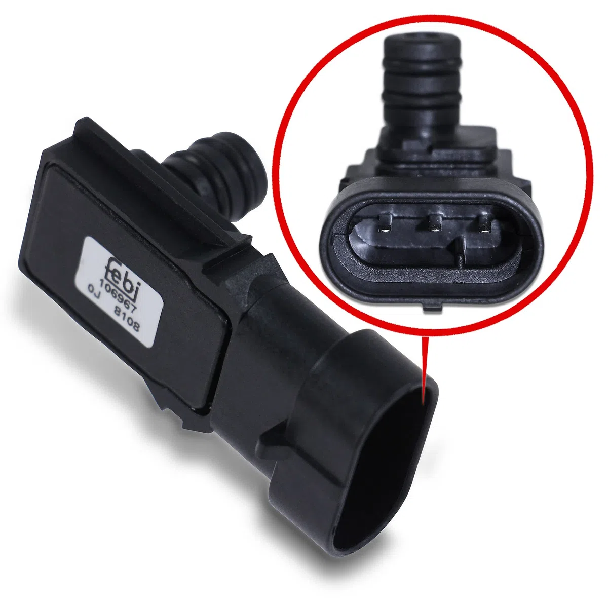 Febi bilstein 106967 Sensor de presión de tubo de succión, 1 unidad