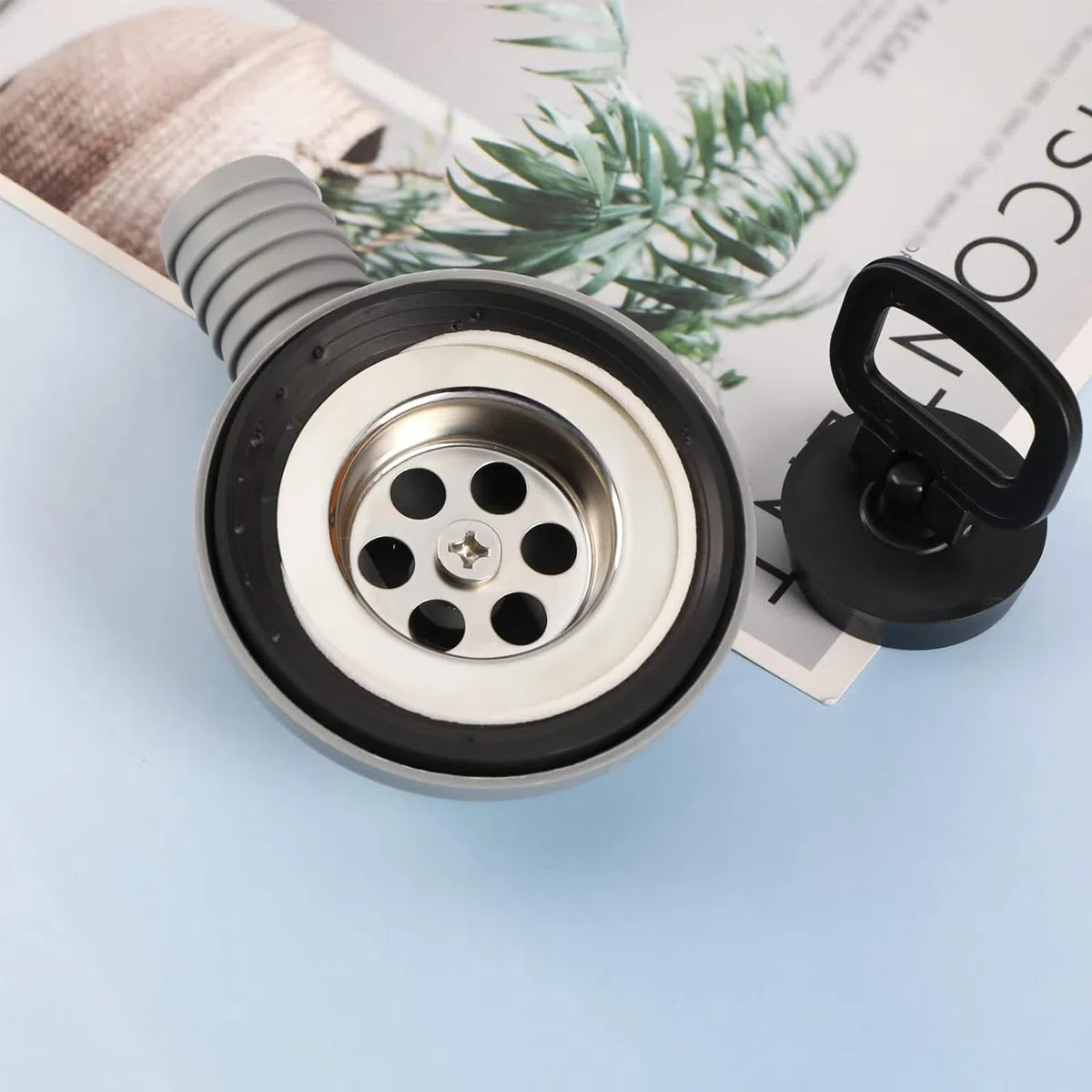 Desagüe para Fregadero de Camping de 50 mm Desagüe para Fregadero de Camping Juego de Desagüe para Fregadero para Caravanas Campers Caravanas Barcos