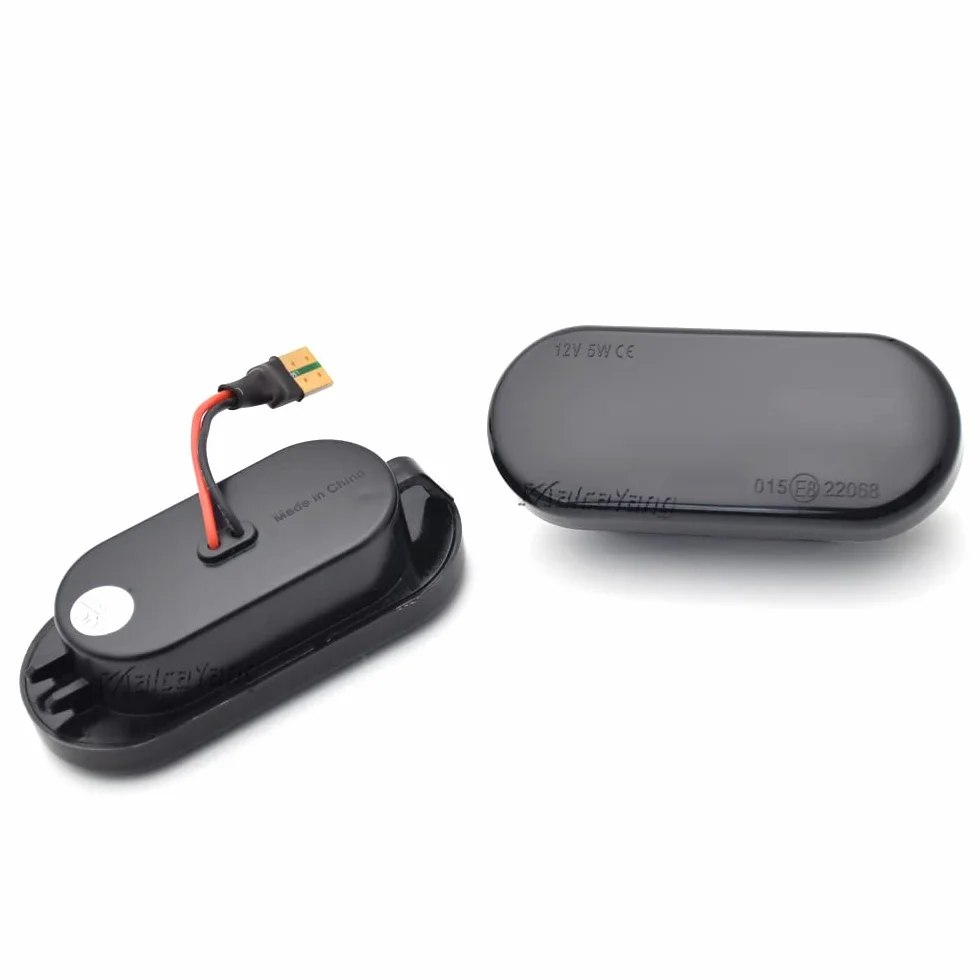 Luz intermitente lateral para Seat Ibiza Leon Córdoba Toledo para Bora Golf 3 4 Passat 3BG Polo Focus Fiesta C-Max, Negro