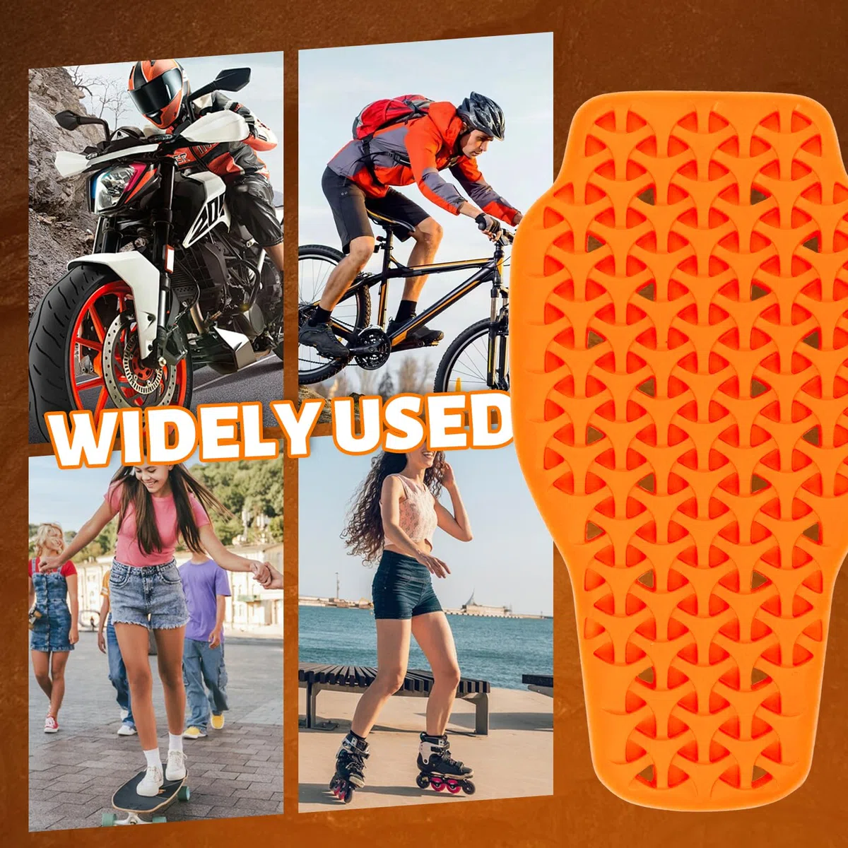 Espaldera Moto Protector Dorsal Insertable Protección Espalda Moto Ligero Protector de Espalda Protectores de Espalda Removibles Protector Dorsal Insertable Unisex Adulto
