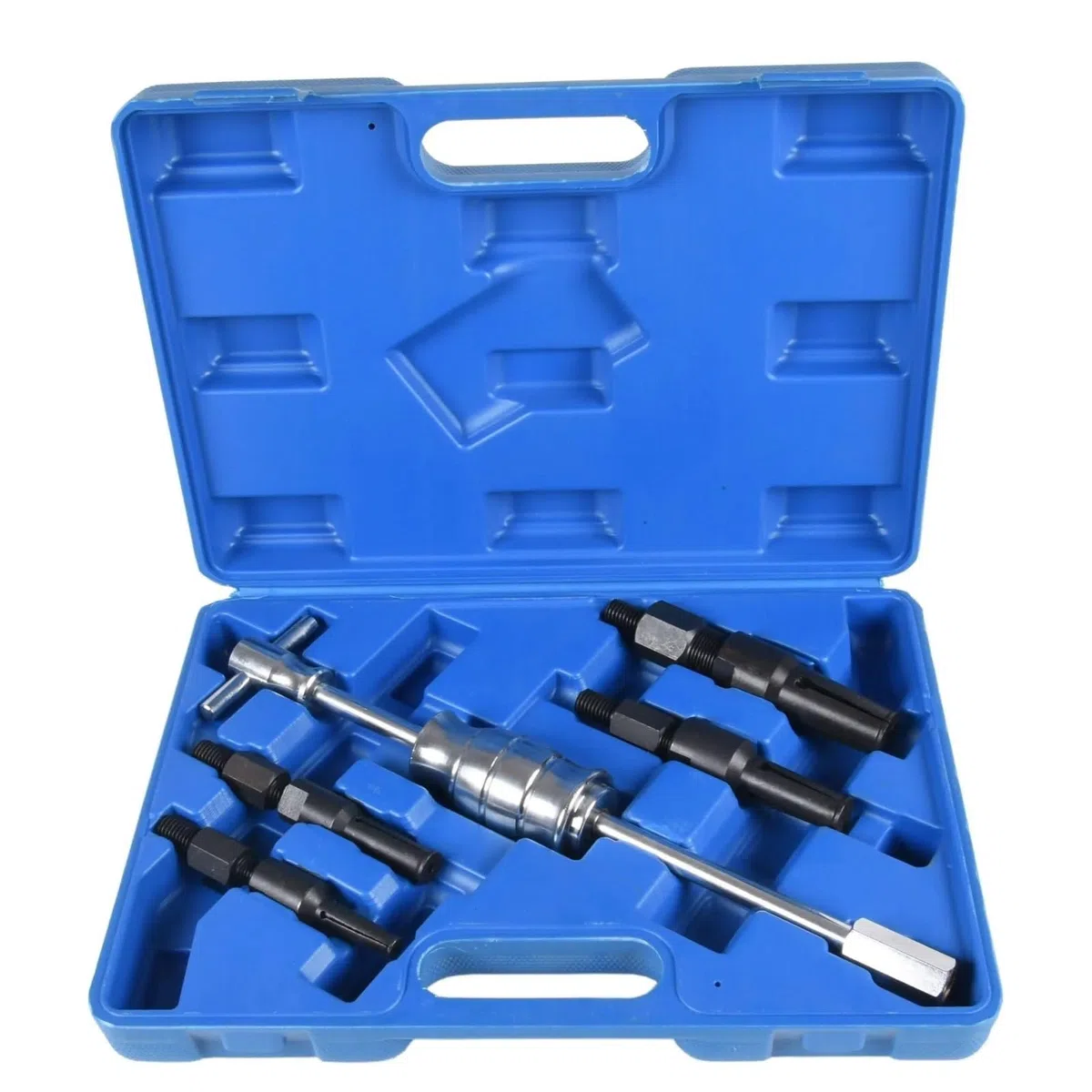 Extractor de Volante Extractor de Volante de magn Juego de Herramientas internas de Martillo Deslizante, Extractor de cojinete Interno de Agujero Ciego, 5 uds.
