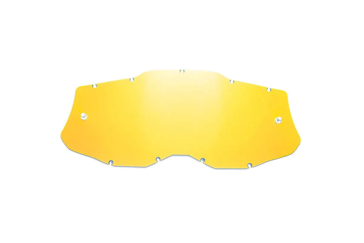 HZ Capa Seecle SE-41S273-HZ-Lente de Repuesto de Oro Espejo Compatible para Gafas/máscara 100% RACECRAFT 2 / STRATA 2 / ACCURI 2 / Mercury 2, Adultos Unisex, Transparente, Talla única