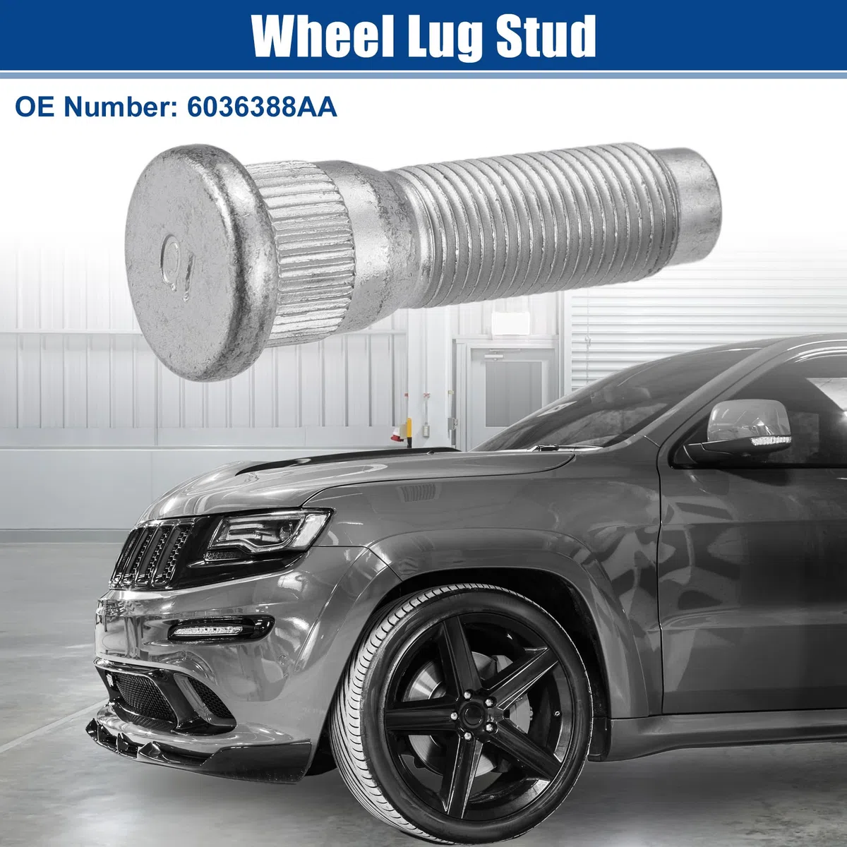 A ABSOPRO 1/2"-20 Perno De Rueda Apto Para Jeep Liberty No.6036388Aa - 5 Unidades