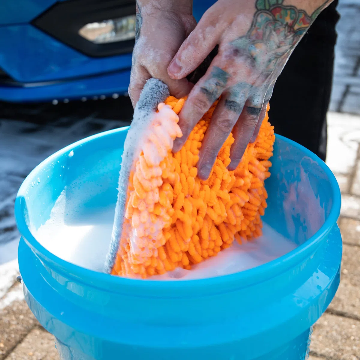 Meguiar's X210200EU Hybrid Wash Mitt - Guante de Lavado de Doble Cara