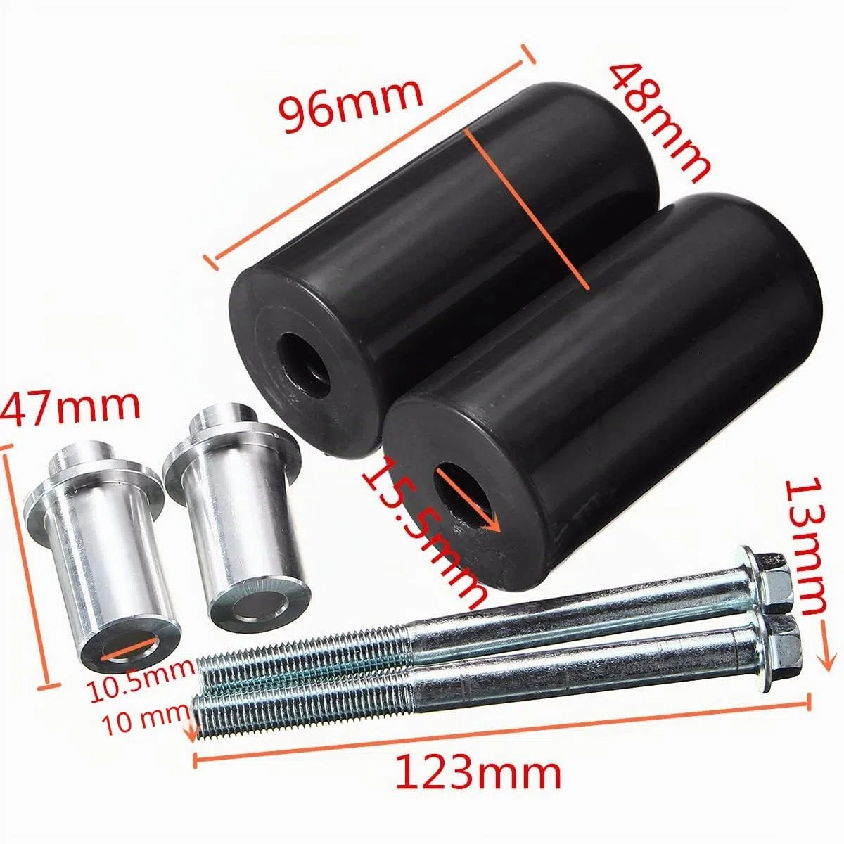 Deslizador de Cuadro Universal para Motocicleta, antichoque para Yamaha, Honda, Suzuki