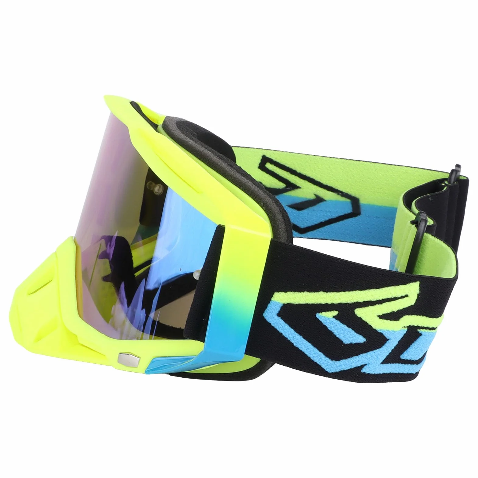 DAUZ Gafas de Motocross, Gafas de Motocicleta de TPU, Visión Clara para Viajes