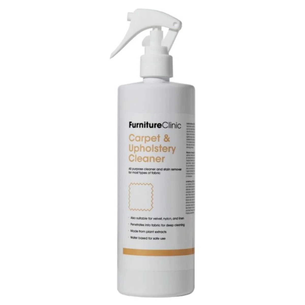 Spray limpiador de alfombras y tapicería Furniture Clinic: solución para limpiar telas, textiles y alfombras, quitamanchas, 500 ml