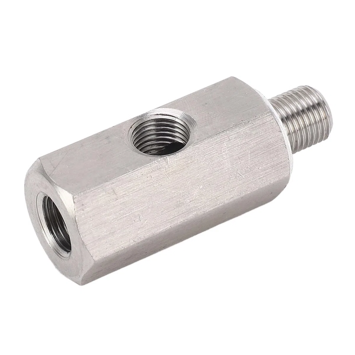 Adaptador de Sensor de Presión de Aceite M10x1.0, Adaptador en T del Sensor de Presión de Aceite, Adaptador en T del Sensor de Presión de Aceite M10x1.0 a Adaptador M10 Medidor