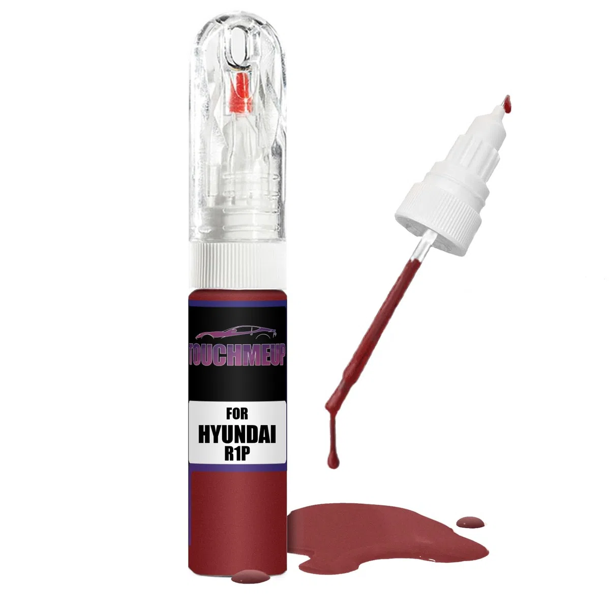 Rotulador de pintura de retoque para modelos Hyundai Ultimate Red R1P Brush Scratch Chip Fix Kit