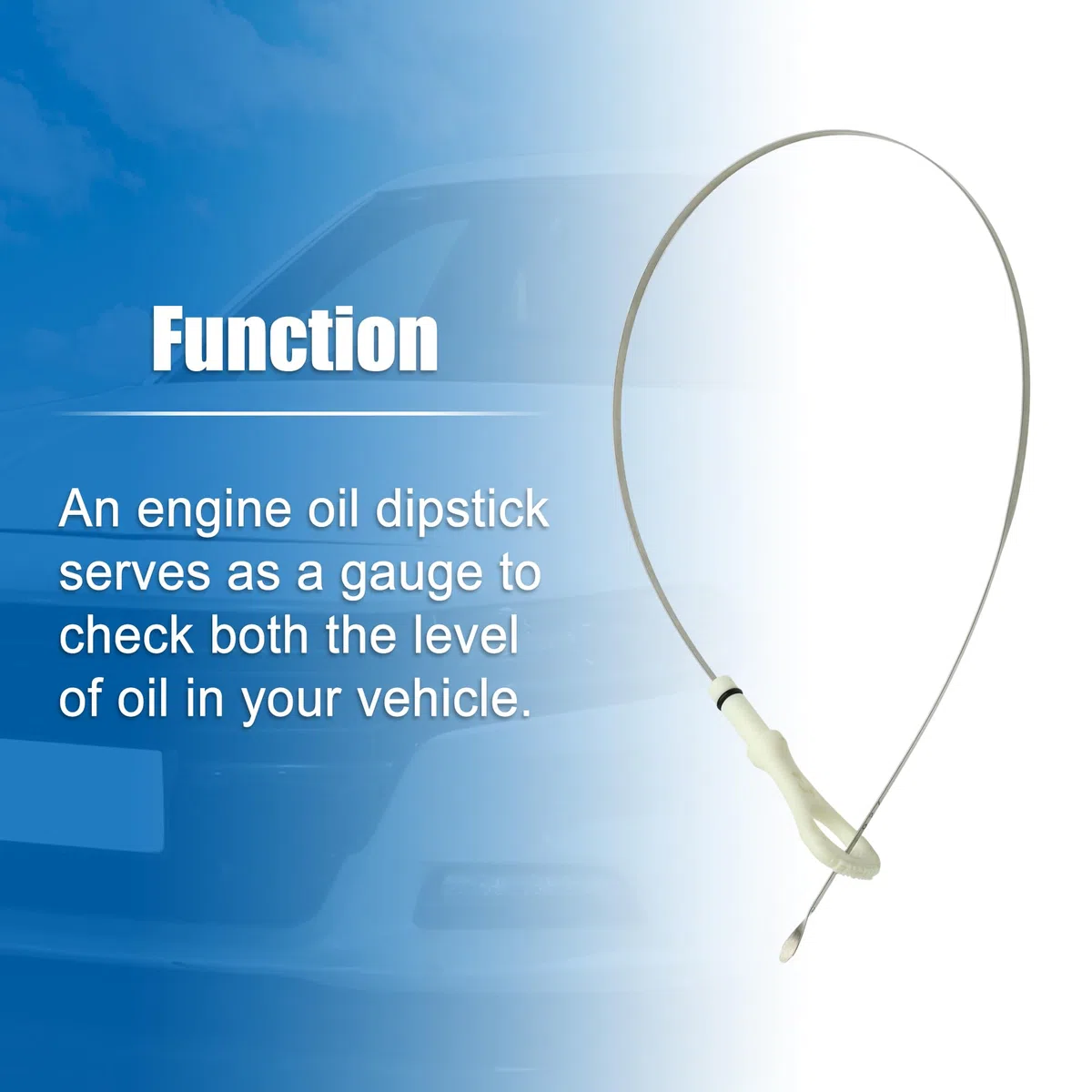 QUARKZMAN Varilla Medidora De Aceite Para Mitsubishi L200 07-15 1Pc | Material: Metal, Plástico, Color: Beige, Plateado, Tamaño: 69.5X3.8Cm, Número Oe: 1255A027