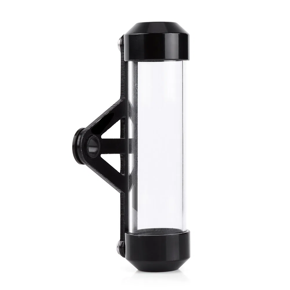 Marco de soporte cilíndrico de tubo de disco de impuestos de motocicleta impermeable(Negro)