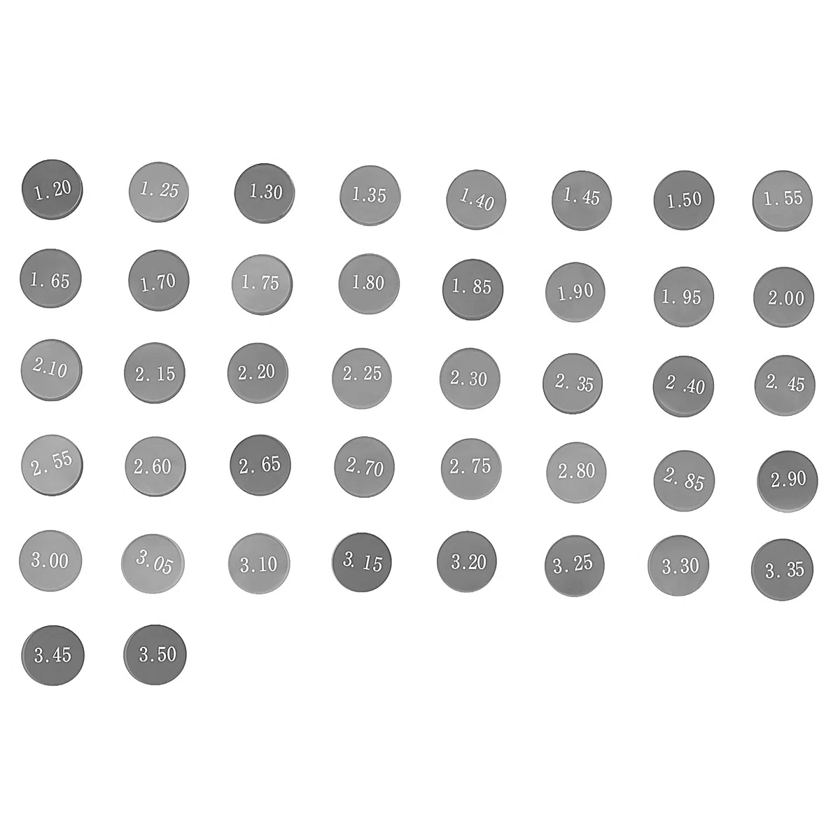 AHL- 47pcs 7.48mm Motocicleta Pastillas ajustable juego de válvulas Valve Shim kit para SV650 1999-2008