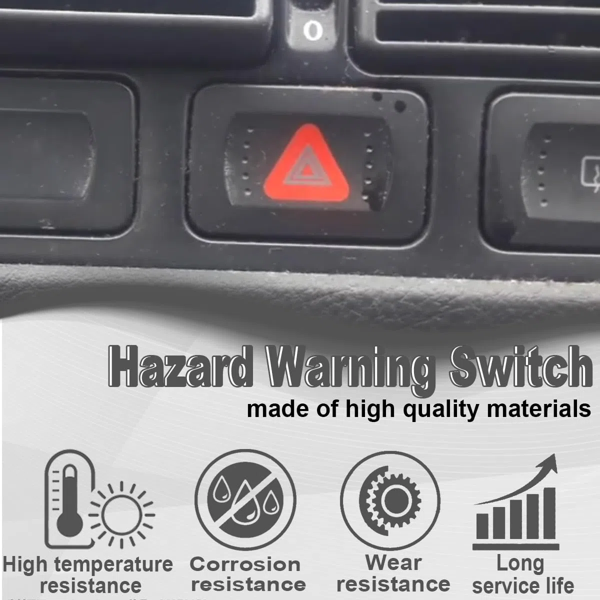 ZAMDOE 1J0953235C Interruptor intermitente de aviso para VW Golf MK4 IV [1998–2005] para Seat Leon [1998–2006] para OPEL Insignia A G09 Astra J P10 1J0953235J