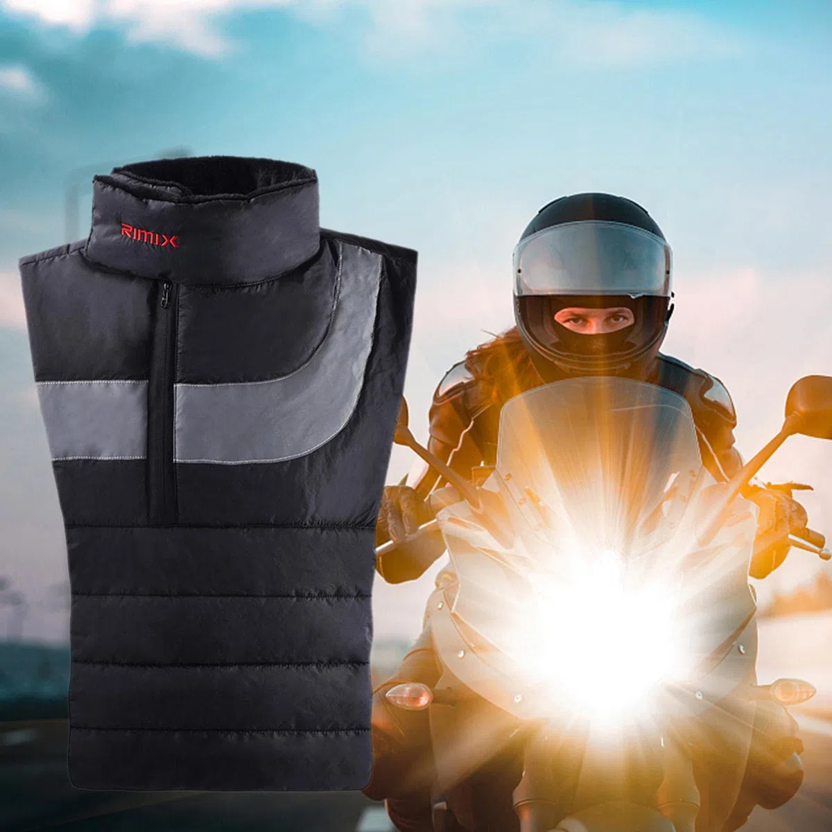 Lambo Calentador de cuello para hombro de motocicleta, calentador de cuello a prueba de viento, bufanda para el pecho, hombro y cuello, protección térmica impermeable para el cuello, calentado para