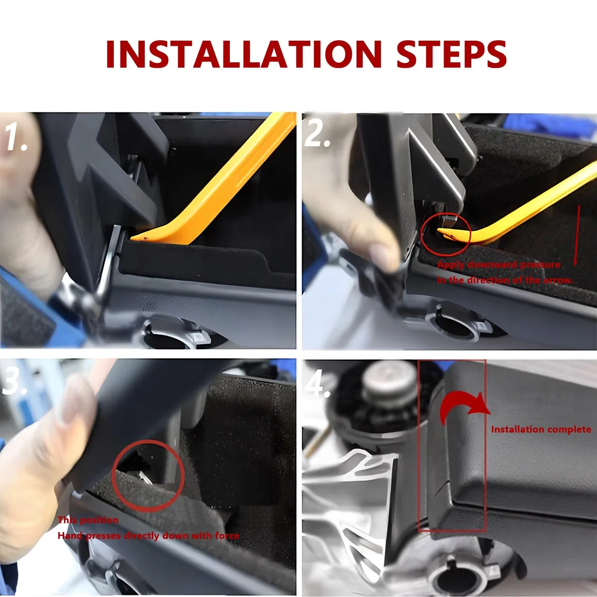 Tapa para reposabrazos compatible con VW Jetta Golf 4 MK4 Polo Bora Passat Lavida, piel sintética (negro)