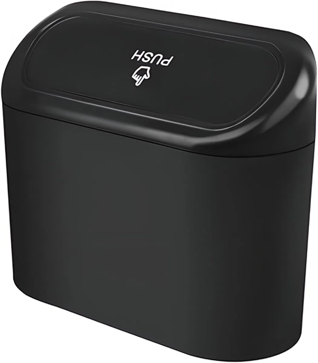 Papelera Coche para Mini Aceman 2025 2024, Cubo de Basura Mini Contenedor de Residuos con Tapa Accesorios Interior Automóvil Impermeable Negro Portátil
