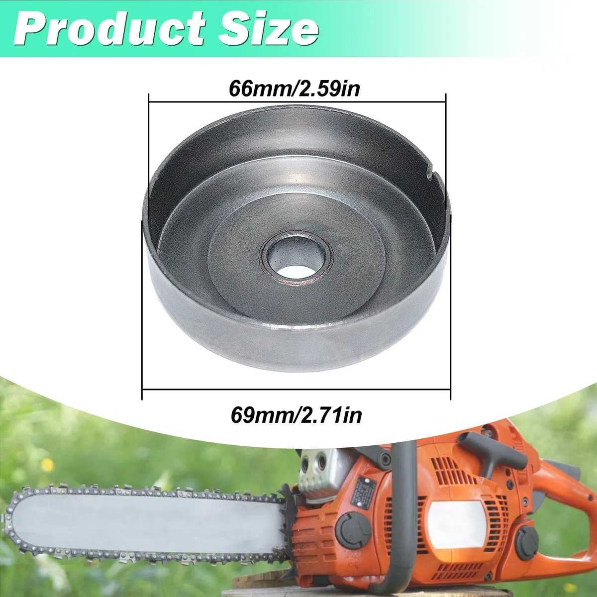 Piñón Kit para Motosierra STIHL MS211 MS181 MS171, ADEFOL Embrague Tambor + Rueda Dentada + Bujía + Cojinete + Engranaje Helicoidal + Arandela Recambios Repuestos 8 in 1