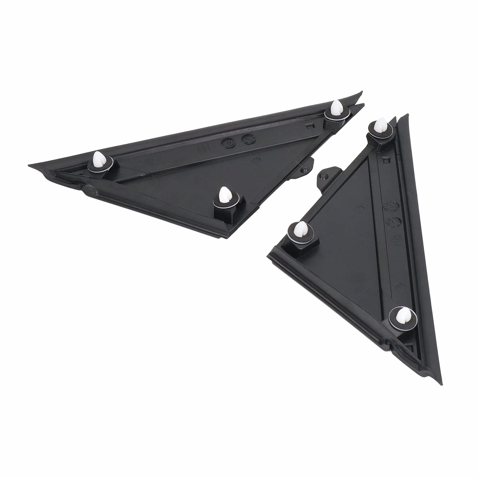 Coppia di copri specchietto retrovisore 1SH17KX7AA Sinistra Destra Decorazione di ricambio Alloggiamento specchietto retrovisore Porta Bandiera Bar per 500 2012-2017 Nero