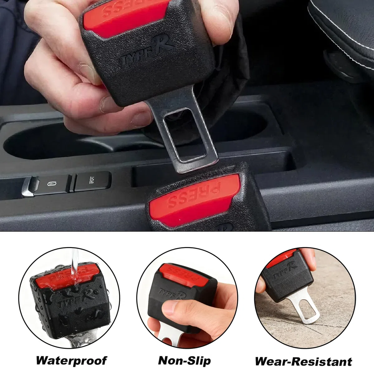 2 Piezas Interior de accesorios para automóvil 8.7CM， Adecuado para Piezas de Repuesto de la Mayoría de las Piezas de Coche