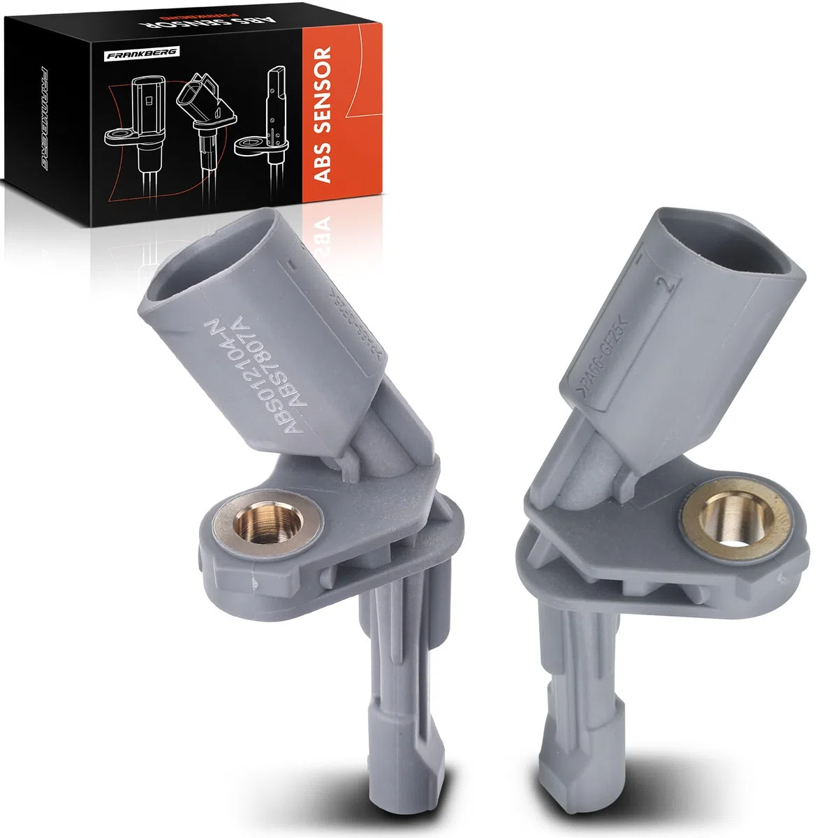 Frankberg 2x Sensor de velocidad ABS 2 Polos Compatible con T.o.u.r.a.n 1T3 T.i.g.u.a.n 5N Q3 8UB 8UG T.o.u.r.a.n 1T1 1T2 P.a.s.s.a.t Variantee 365 Replace# 1K0927807A