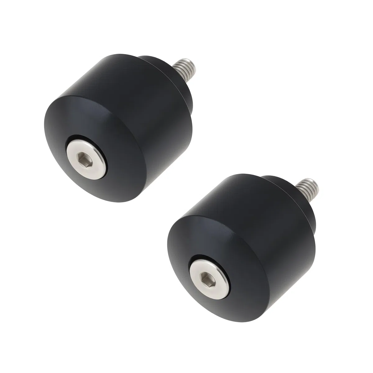 1 Par de Contrapesos Negros para Manillar de Motocicleta M6x1,25 Compatible con Honda CB GL RVF NX FMX Y SH