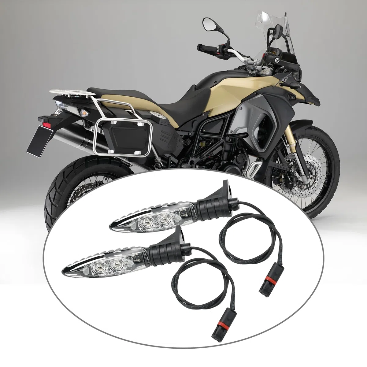 2pacs luces indicadoras adecuadas para motocicletas S1000RR HP4 F800GS R1200R R1200GS F650GS 63138522499