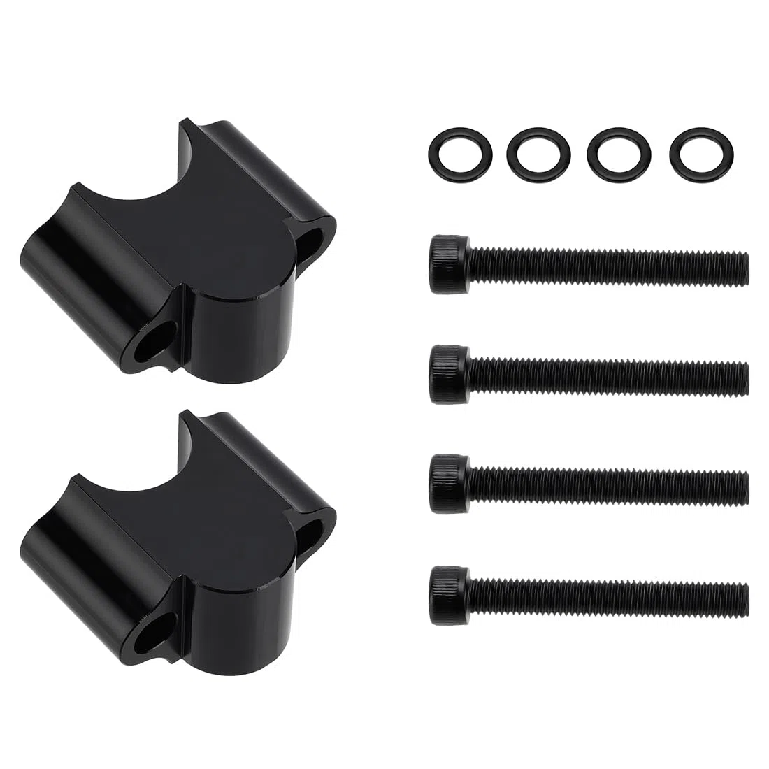 Elevadores de manillar negros 7/8" de alta resistencia con altura de 30mm para Honda Yama-ha Suzuki Ka-wasaki Can-Am BMW Motocicleta y ATV todoterreno