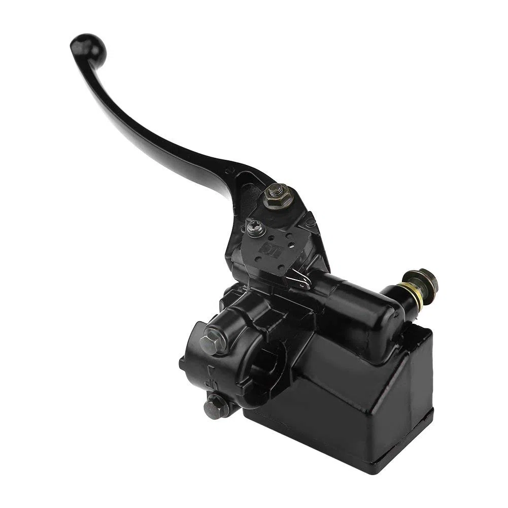 KIMISS Cilindro maestro de freno delantero derecho para moto, compatible con color negro, palanca de freno y embrague, 22mm 7/8"