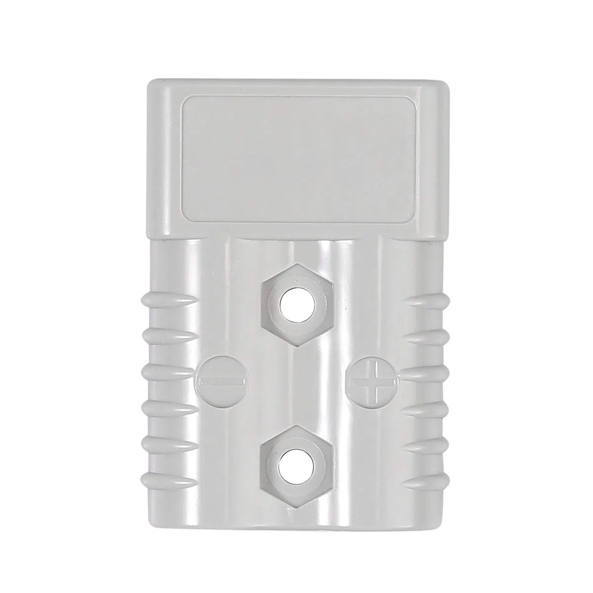 2 prensaestopas de cable para conector Anderson, 120 A de alta corriente, conector de cable rápido, certificado para coche, caravana, caravana, barco (120 A, gris)