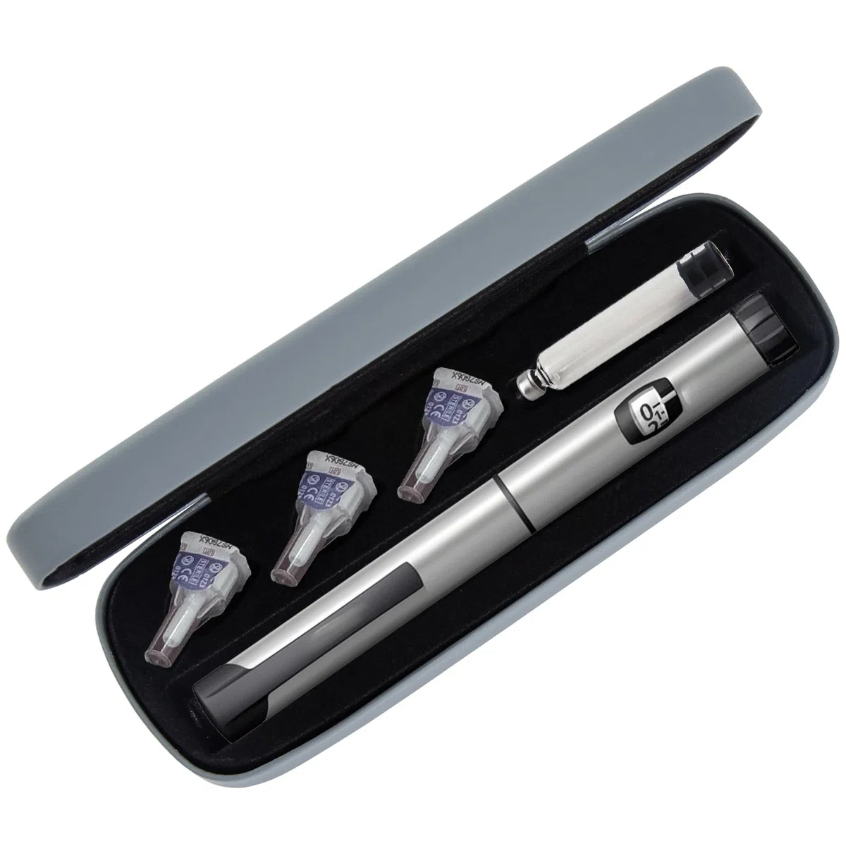 Pluma De Insulina Y Caja De Agujas, Portátil Guarda Plumas Insulina, Estuche Diabetes, Estuche Insulina, Adecuado Para Llevar Cuando Se Sale(Solo La Caja)