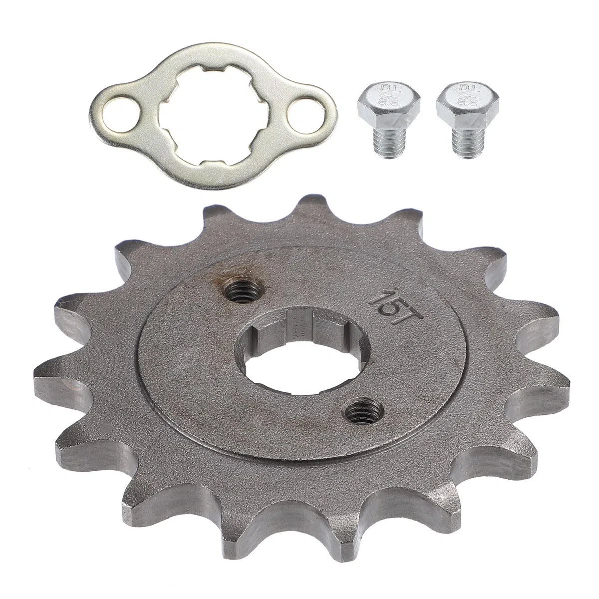 X AUTOHAUX 1 juego de piñón delantero de motocicleta estilo 520 con 15 dientes de 20 mm de diámetro interior, apto para motocicleta de 50 cc, 70 cc, 110 cc, 125 cc, minimicicleta, ATV, Go Kart Quad