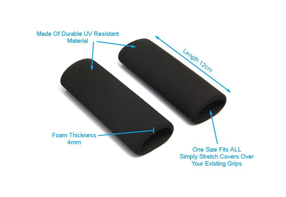 Alchemy Parts Fundas cómodas de espuma para motocicleta, con agarre suave para BMW, Suzuki, Yamaha, Triumph, antivibración, comodidad