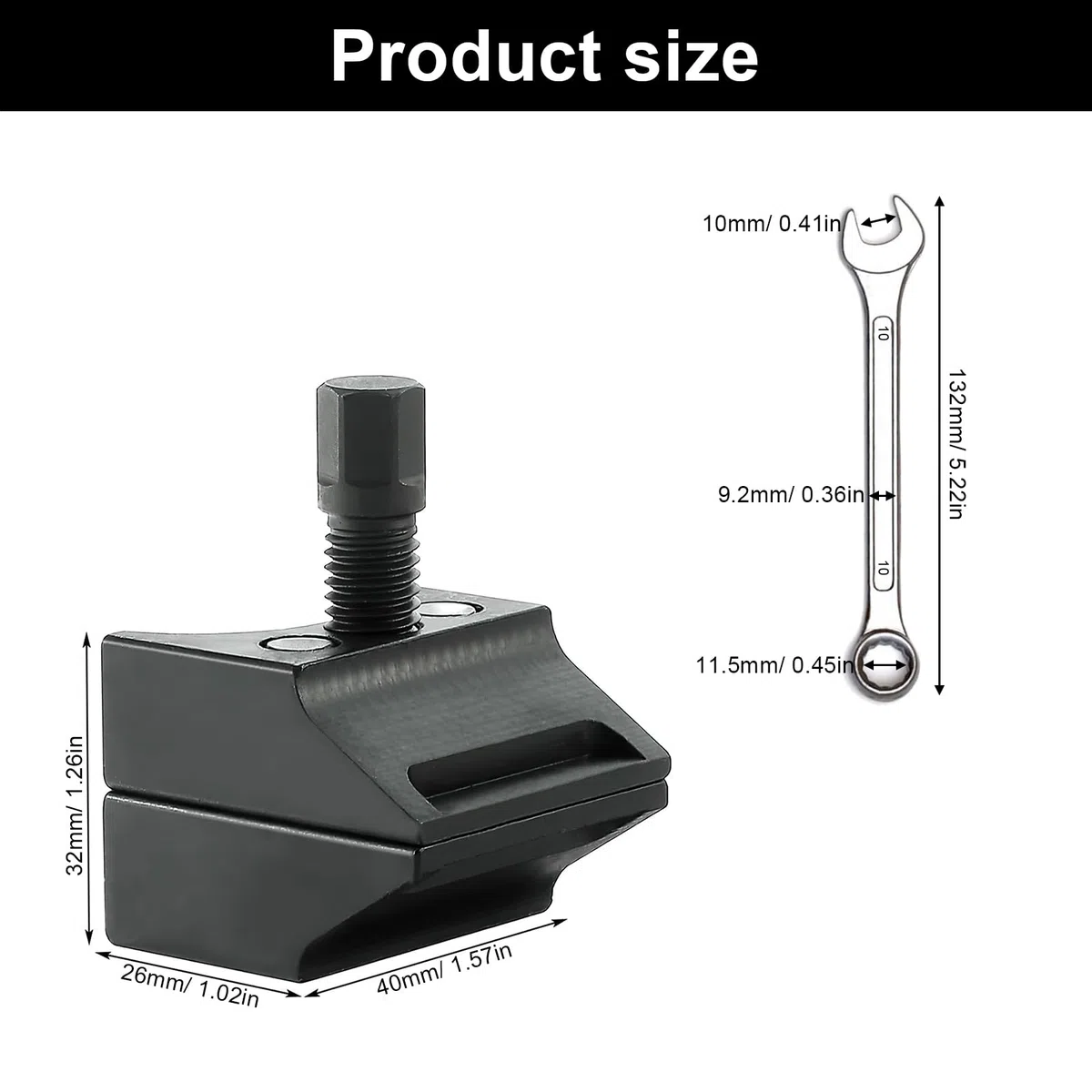 Auto Suspension Split Hub, Carbono Auto Suspension Auto Suspension Dividido Buje Achsschenkel Spreicker Abzieher Achsschenkel Abzieher mit Schraubenschlüssel für Federbeinspreizer