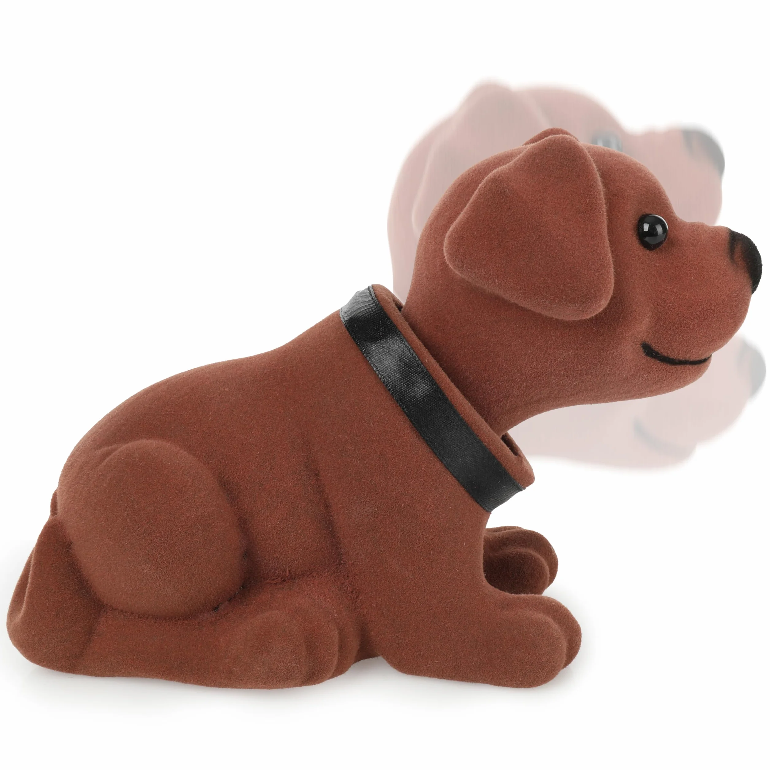Toys4Boys Perro tambaleante de 20 x 13 cm, cabeza de perro salchicha tambaleante, muñeca de resina, perro tambaleante para decoración del interior del coche, decoración de salpicadero, utilizado para