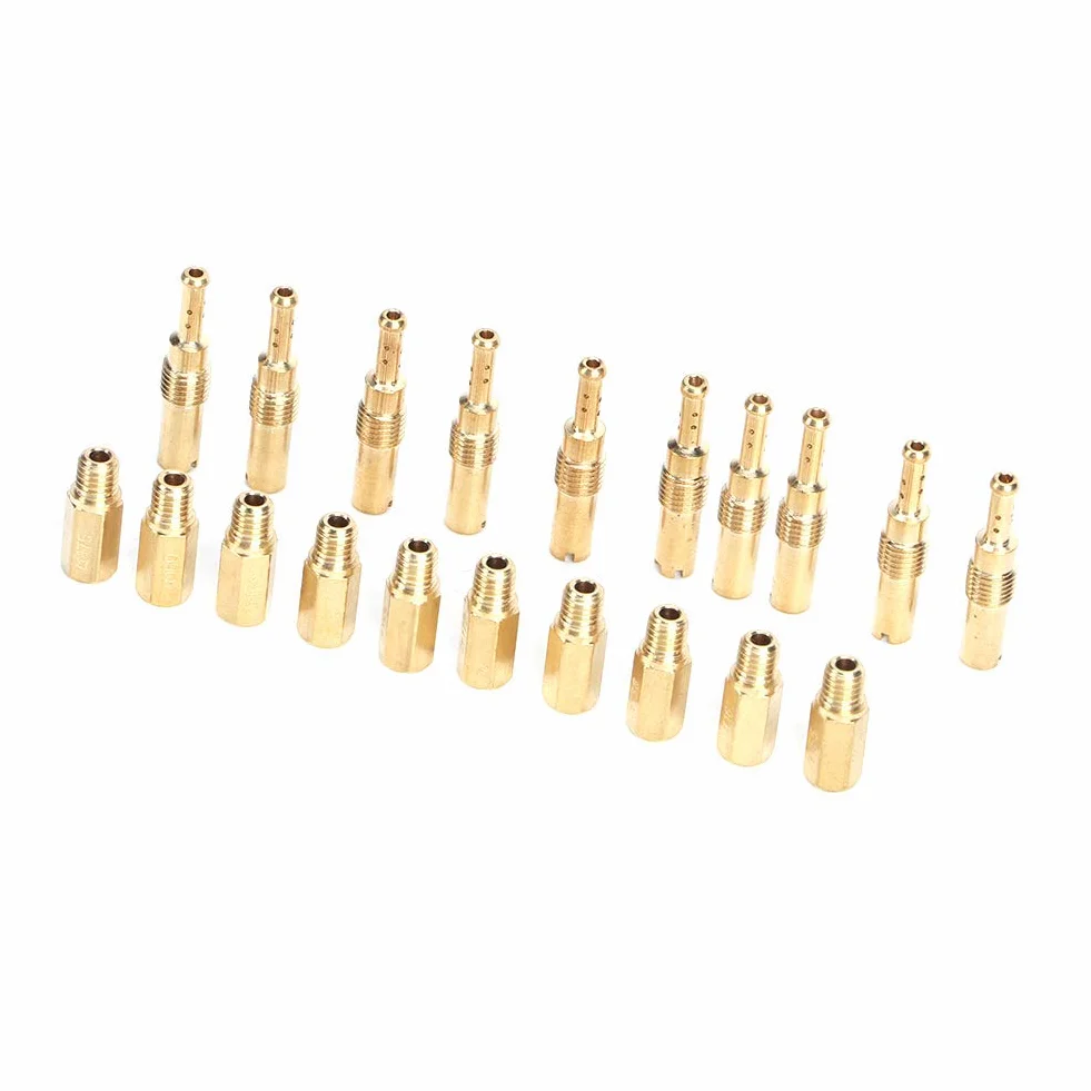 Juego de 20 Surtidores Principales del Carburador, Chicles para Carburador, Compatible con OKO KOSO PE PWK
