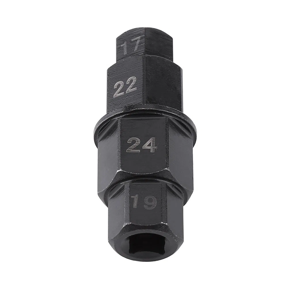 Herramienta de eje hexagonal 4 en 1 para motocicleta, eje hexagonal, herramienta de destornillador de husillo Allen, 17, 19, 22, 24 mm, para motocicleta, herramientas manuales de rueda delantera y